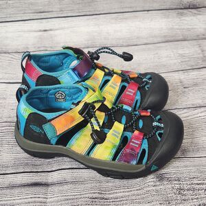 Keen Kids Water Shoes Sandals Size 1 Rainbow Tie Dye Newport H2 1018441 Outdoor